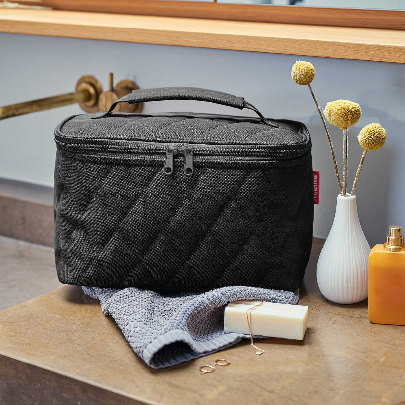 cosmetic case rhombus black cosmetic case Reisenthel
