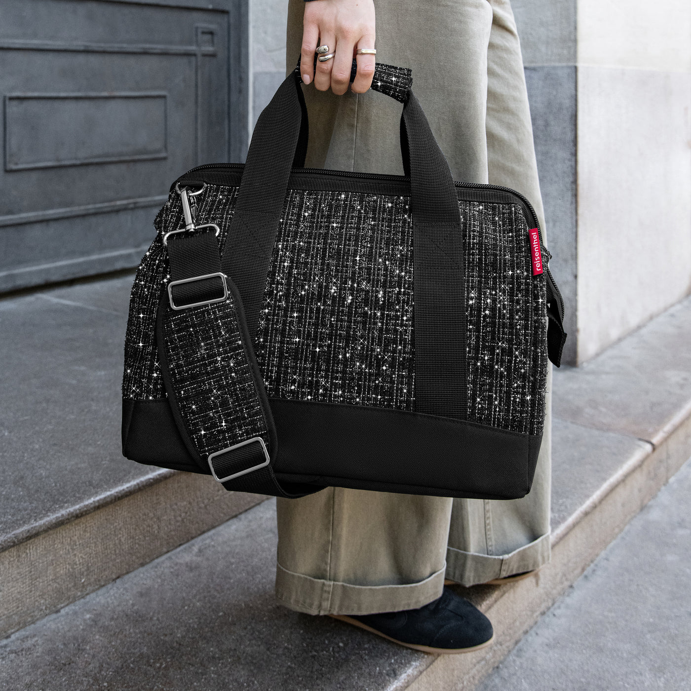 allrounder M bouclé black allrounder M Reisenthel