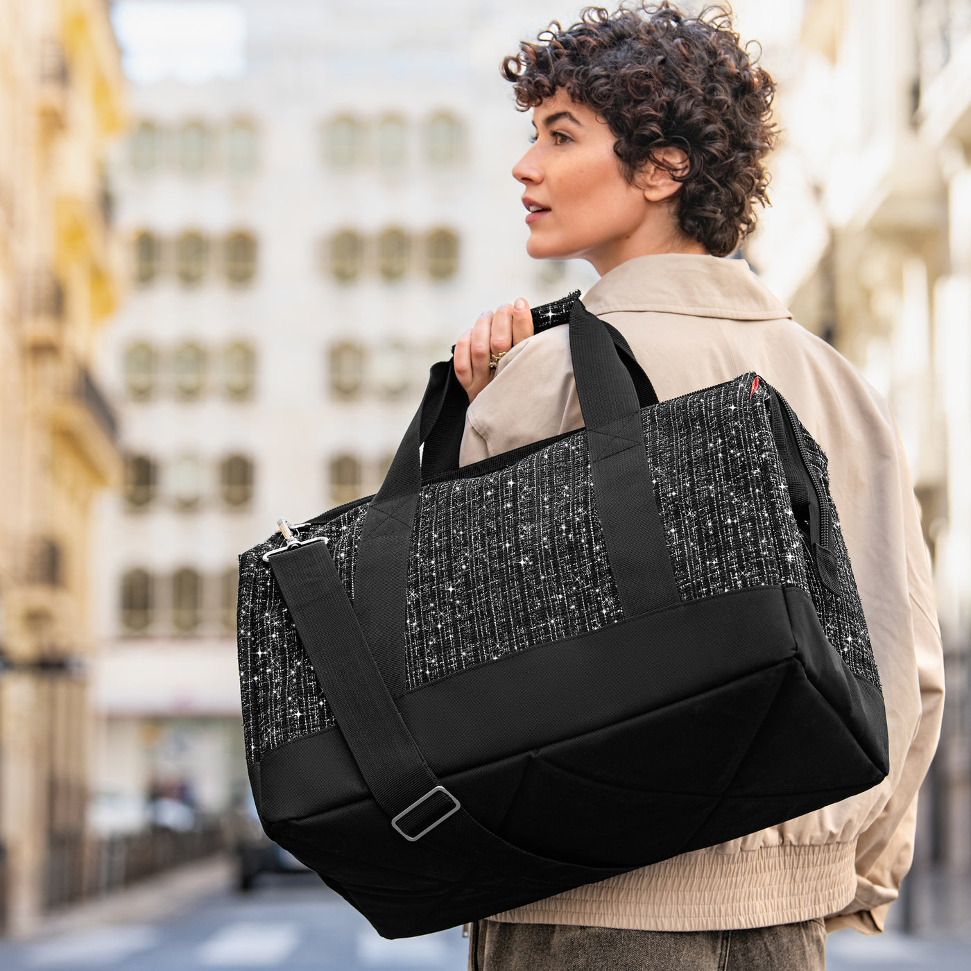 allrounder L bouclé black allrounder L Reisenthel