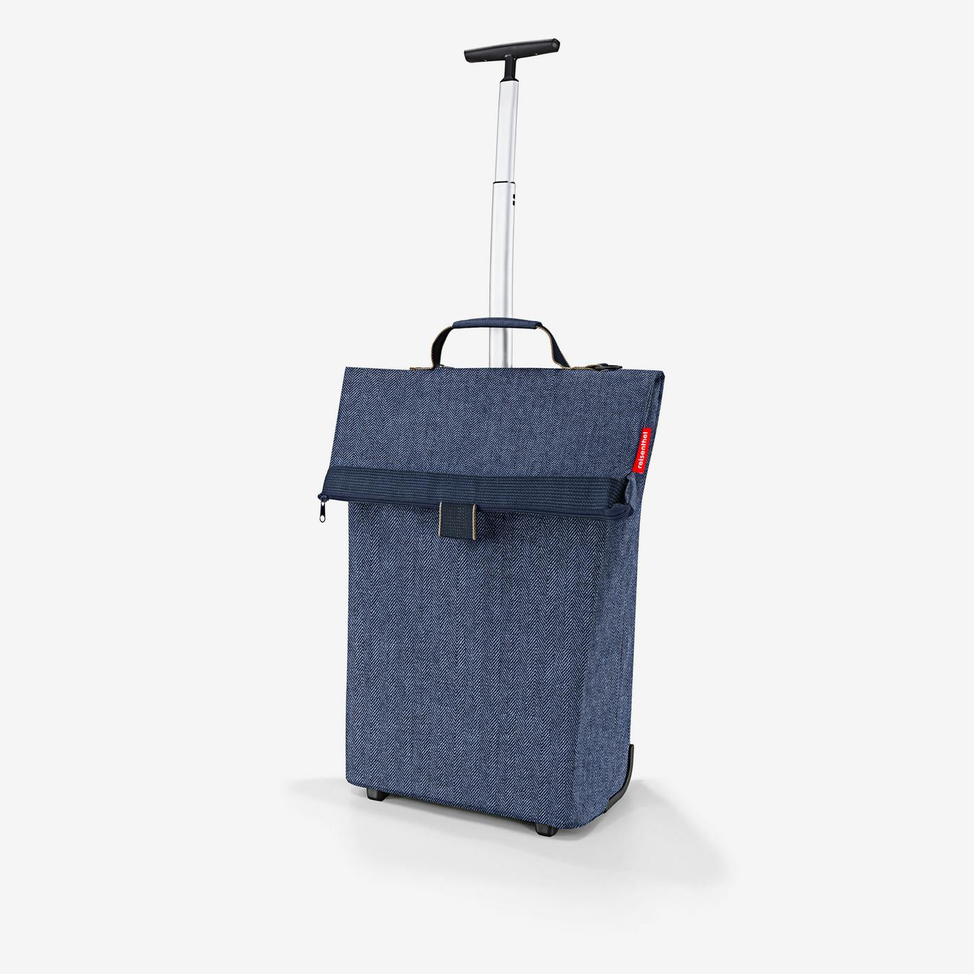 trolley M herringbone dark blue trolley M Reisenthel