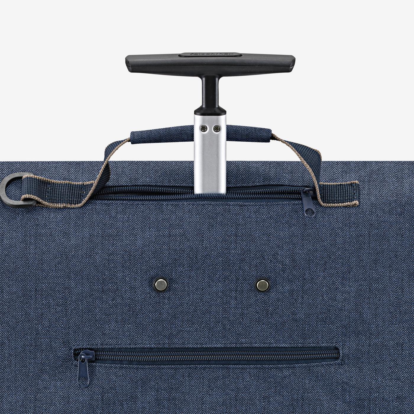 trolley M herringbone dark blue trolley M Reisenthel