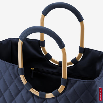 loopshopper L frame rhombus midnight gold loopshopper L Reisenthel