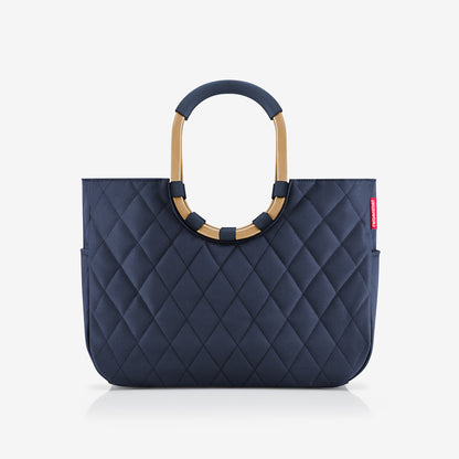 loopshopper L frame rhombus midnight gold loopshopper L Reisenthel