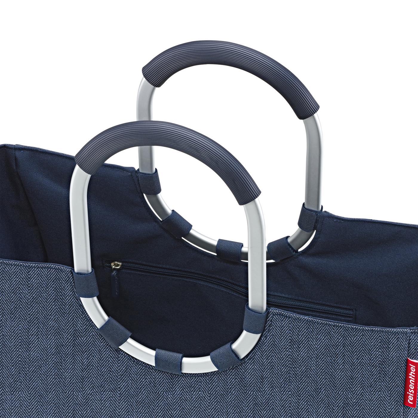 loopshopper L herringbone dark blue loopshopper L Reisenthel