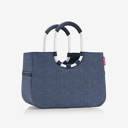 loopshopper L herringbone dark blue loopshopper L Reisenthel