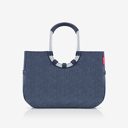 loopshopper L herringbone dark blue loopshopper L Reisenthel