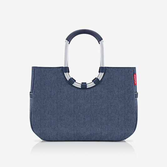loopshopper L herringbone dark blue loopshopper L Reisenthel
