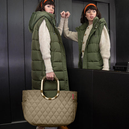loopshopper L frame rhombus olive loopshopper L Reisenthel