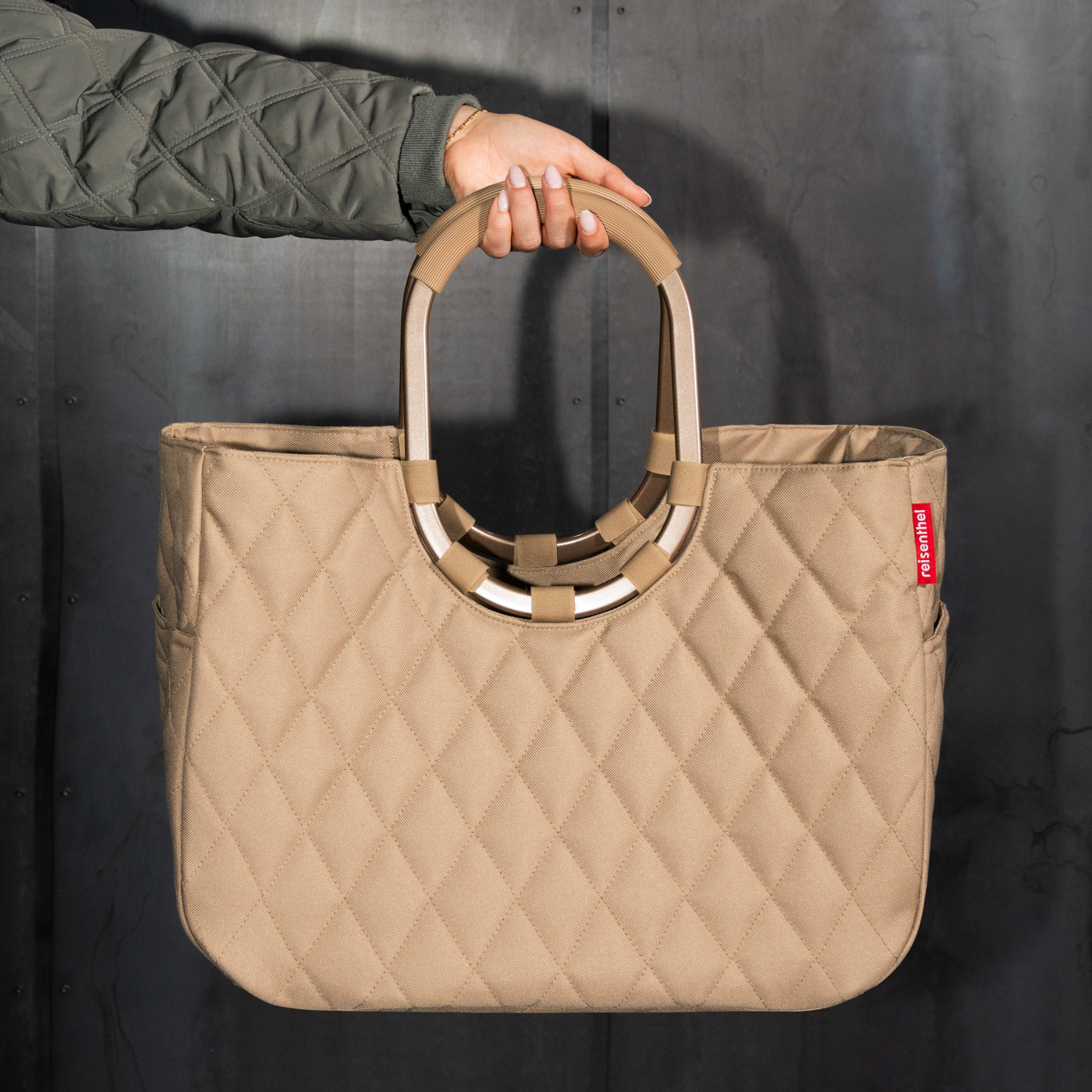 loopshopper L frame rhombus ginger loopshopper L Reisenthel
