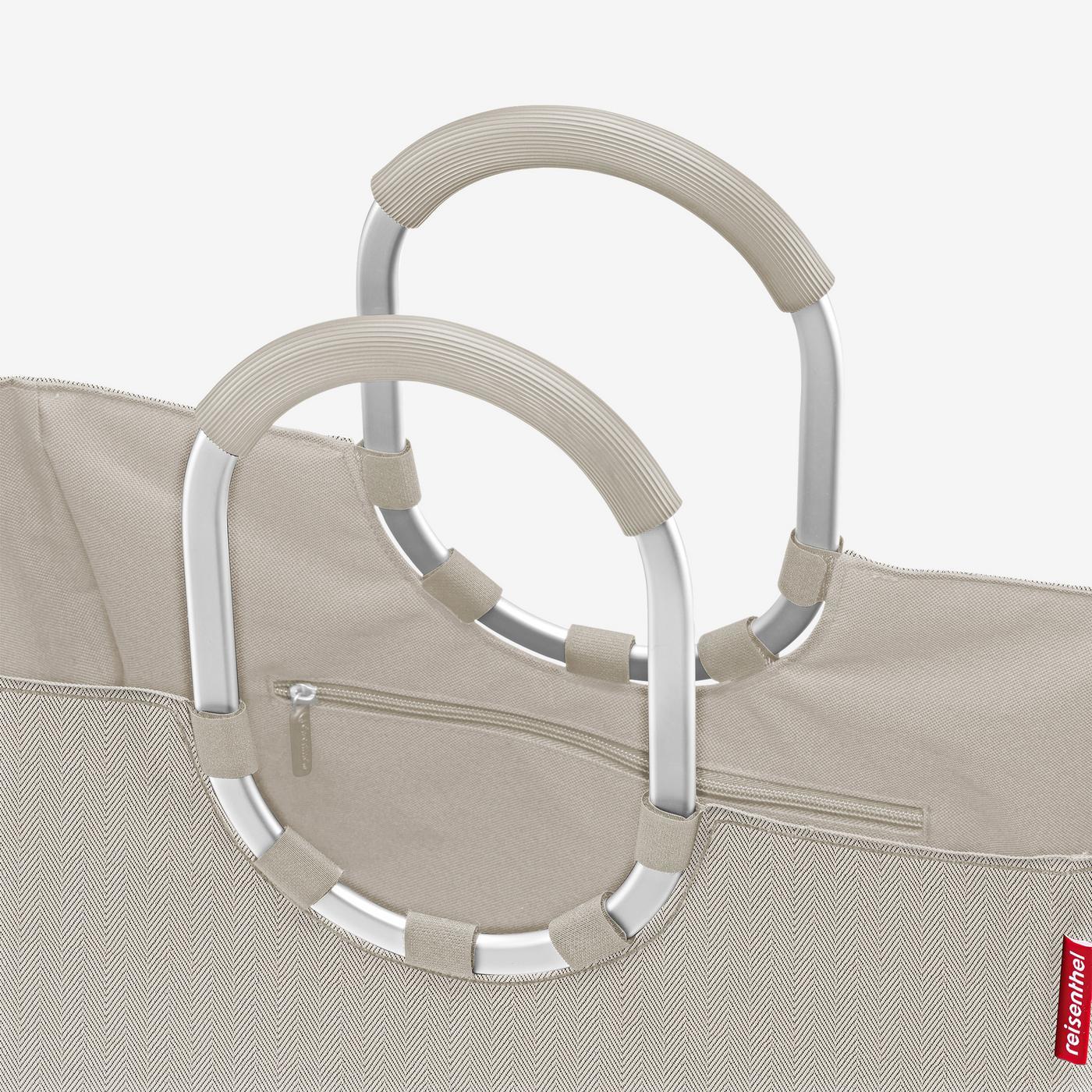 loopshopper L herringbone sand loopshopper L Reisenthel