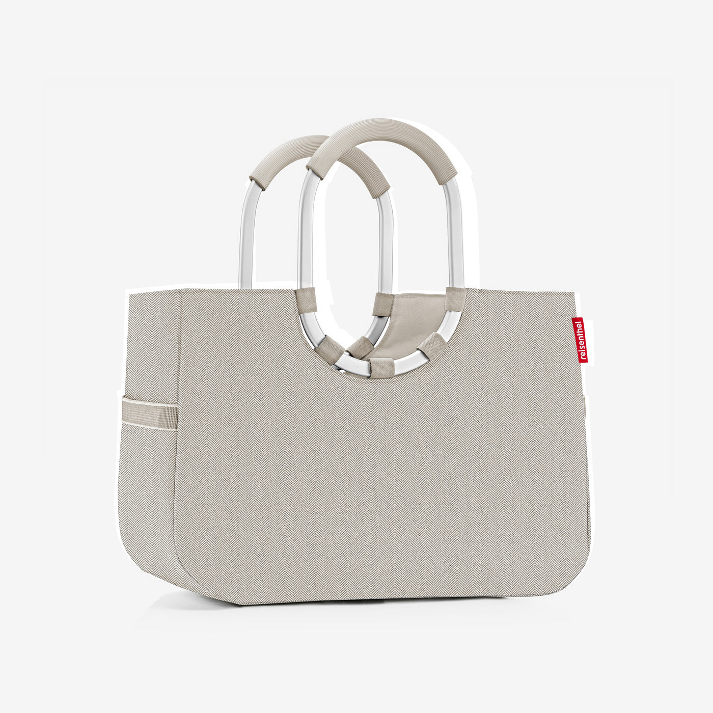 loopshopper L herringbone sand loopshopper L Reisenthel