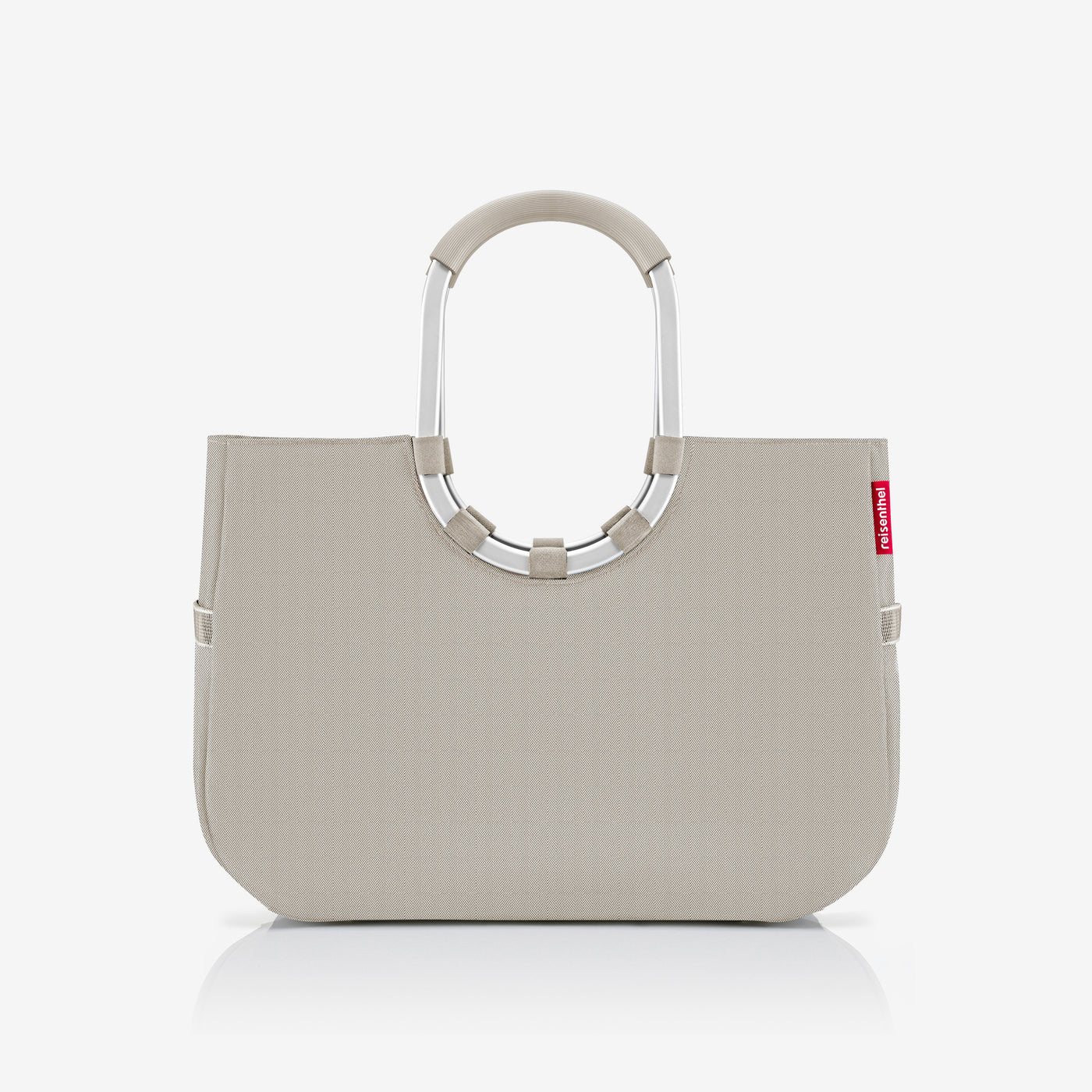 loopshopper L herringbone sand loopshopper L Reisenthel