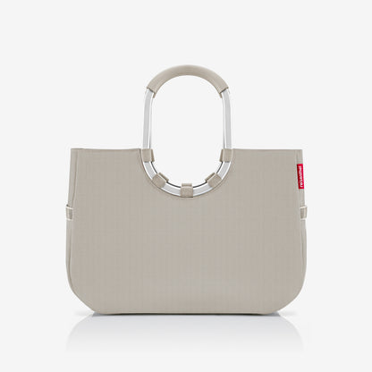 loopshopper L herringbone sand loopshopper L Reisenthel