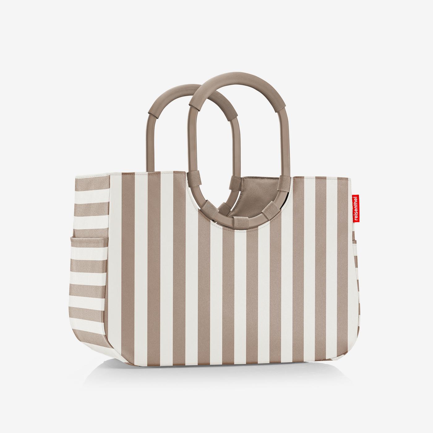 loopshopper L summerstripes coffee loopshopper L Reisenthel
