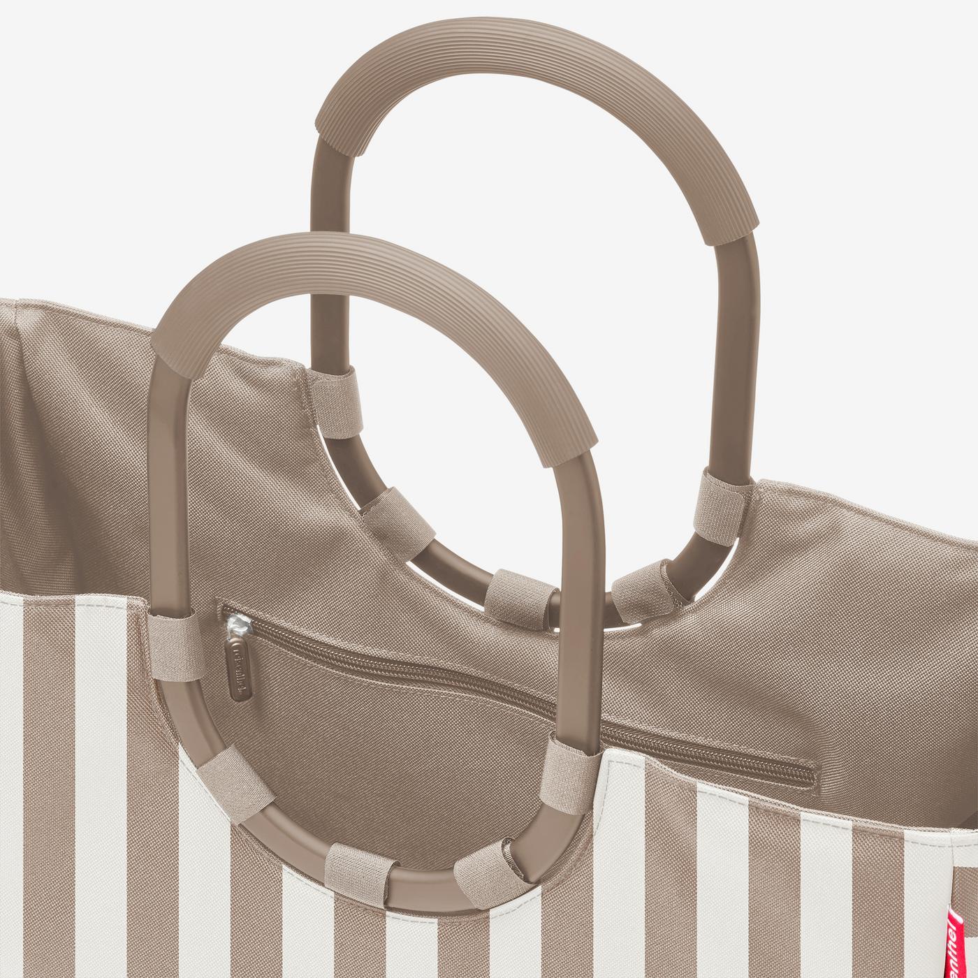 loopshopper L summerstripes coffee loopshopper L Reisenthel