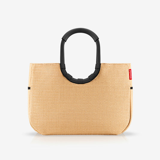 loopshopper L frame raffia black loopshopper L Reisenthel