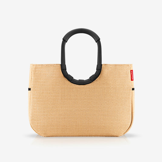 loopshopper L frame raffia black loopshopper L Reisenthel