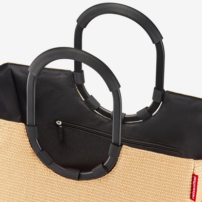 loopshopper L frame raffia black loopshopper L Reisenthel