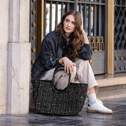 loopshopper L bouclé black loopshopper L Reisenthel