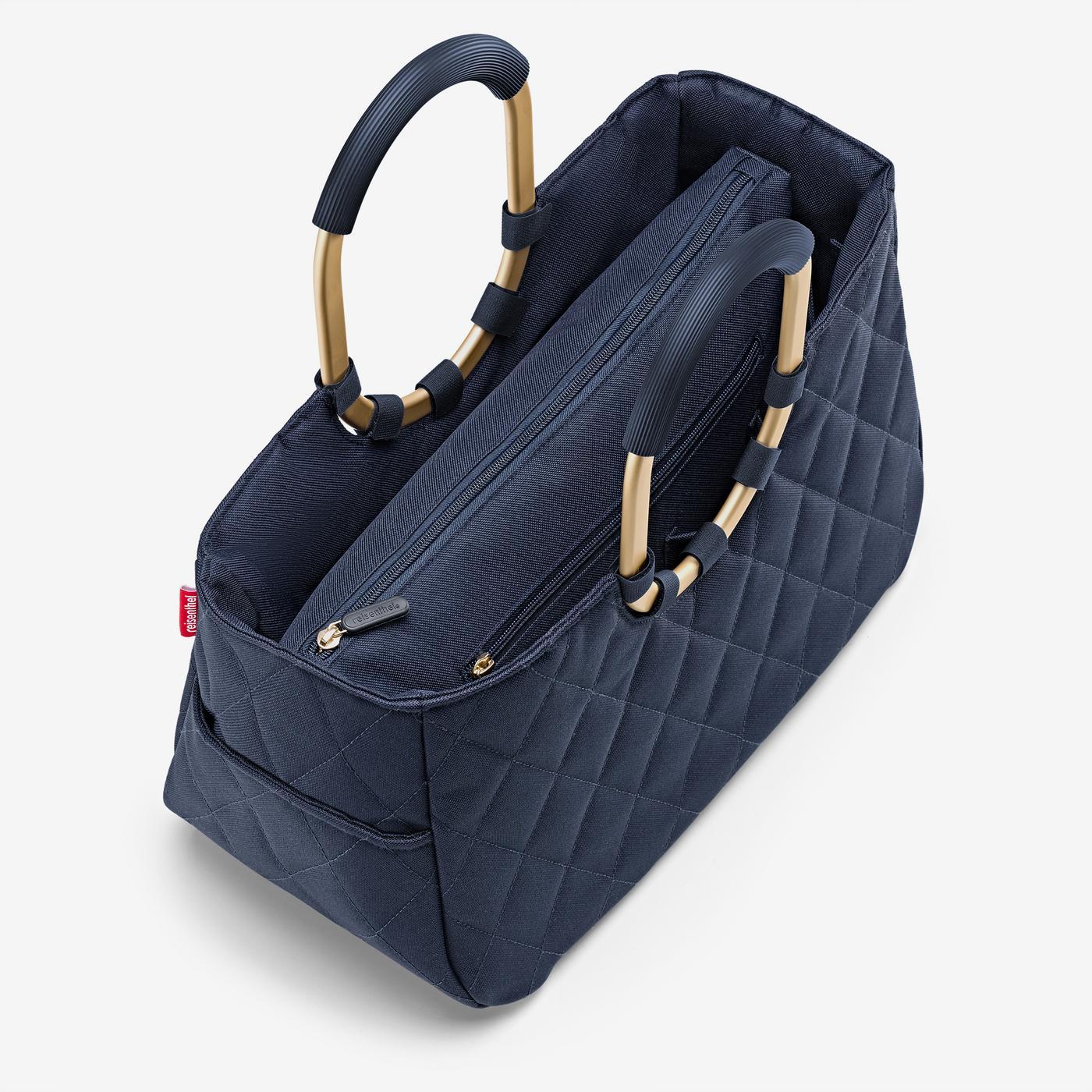 loopshopper M frame rhombus midnight gold loopshopper M Reisenthel