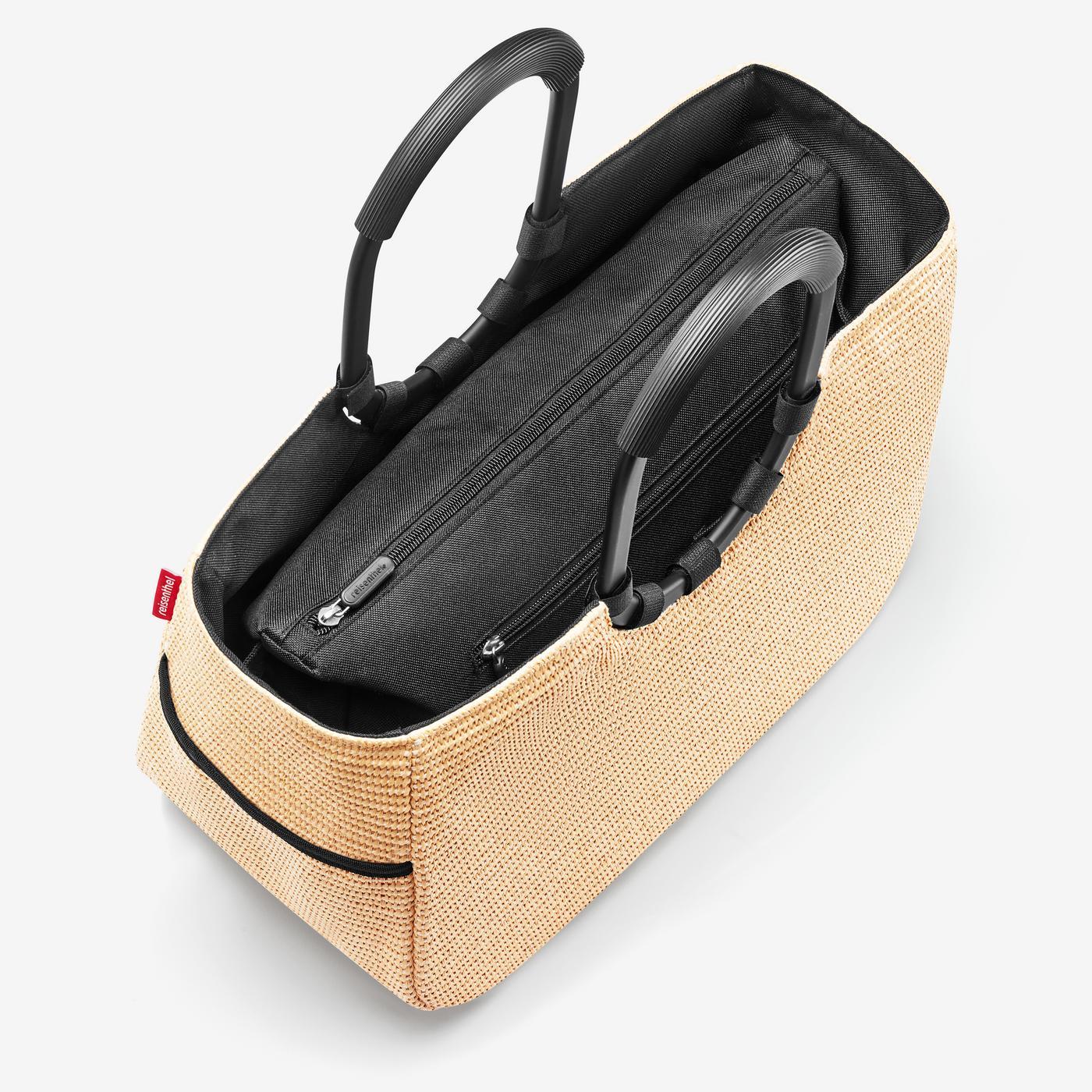 loopshopper M frame raffia black loopshopper M Reisenthel