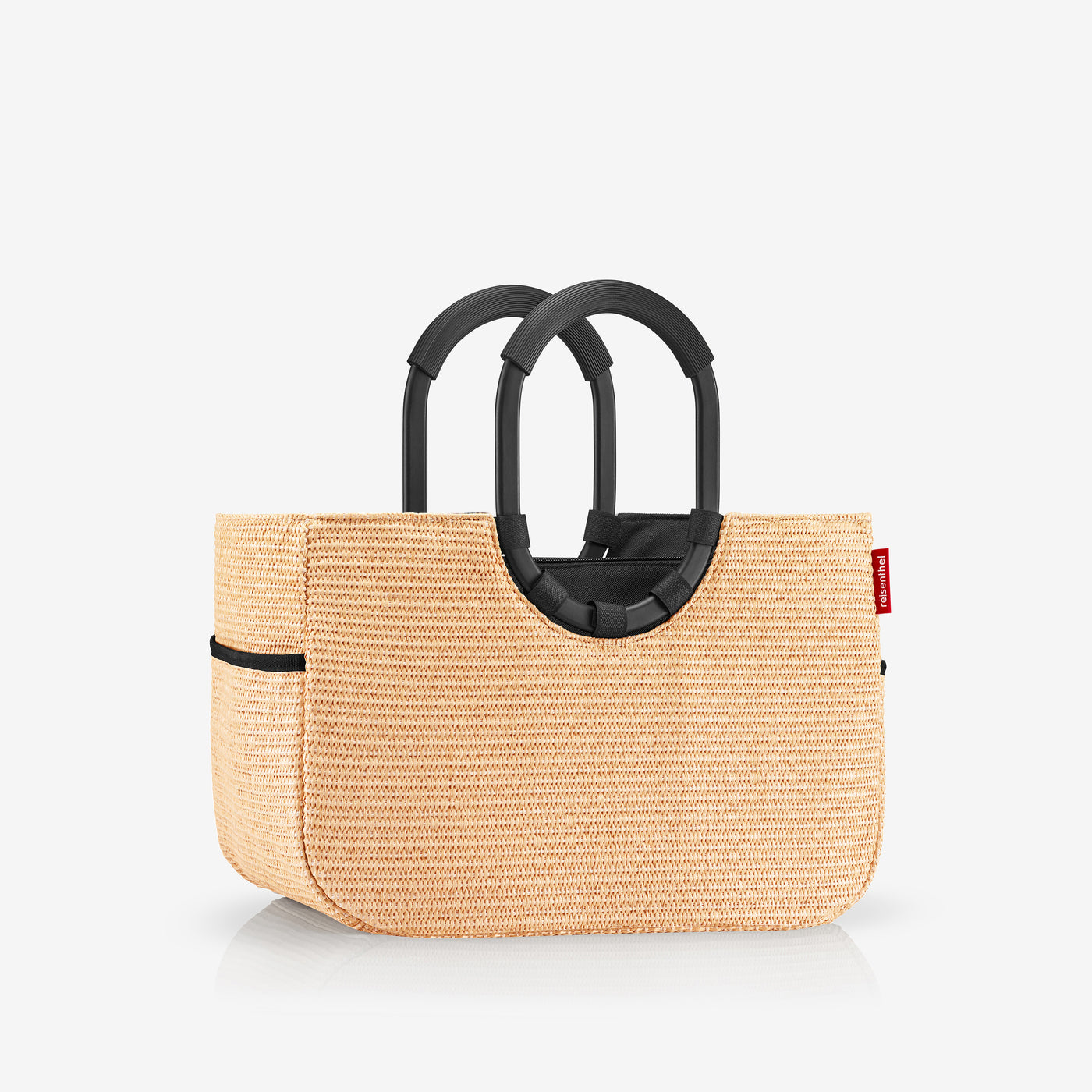 loopshopper M frame raffia black loopshopper M Reisenthel