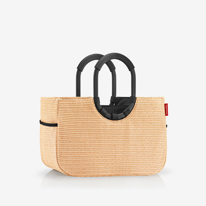 loopshopper M frame raffia black loopshopper M Reisenthel