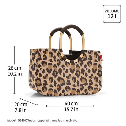 loopshopper M frame raffia black loopshopper M Reisenthel