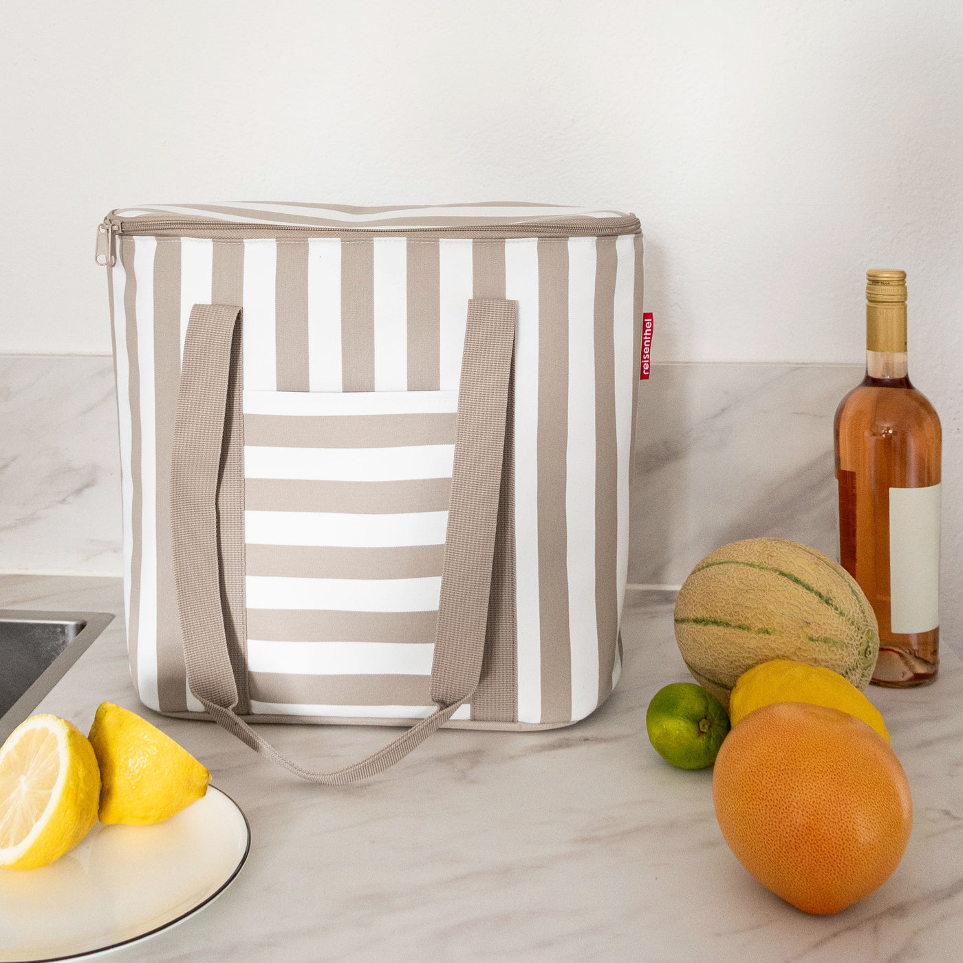 thermoshopper summerstripes coffee thermoshopper Reisenthel