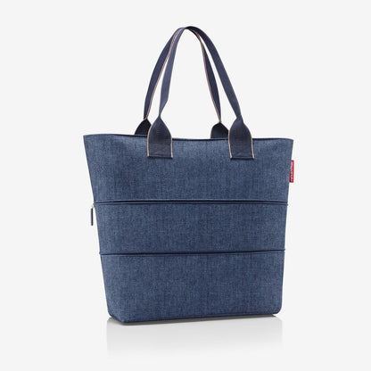 shopper e1 herringbone dark blue shopper e1 Reisenthel