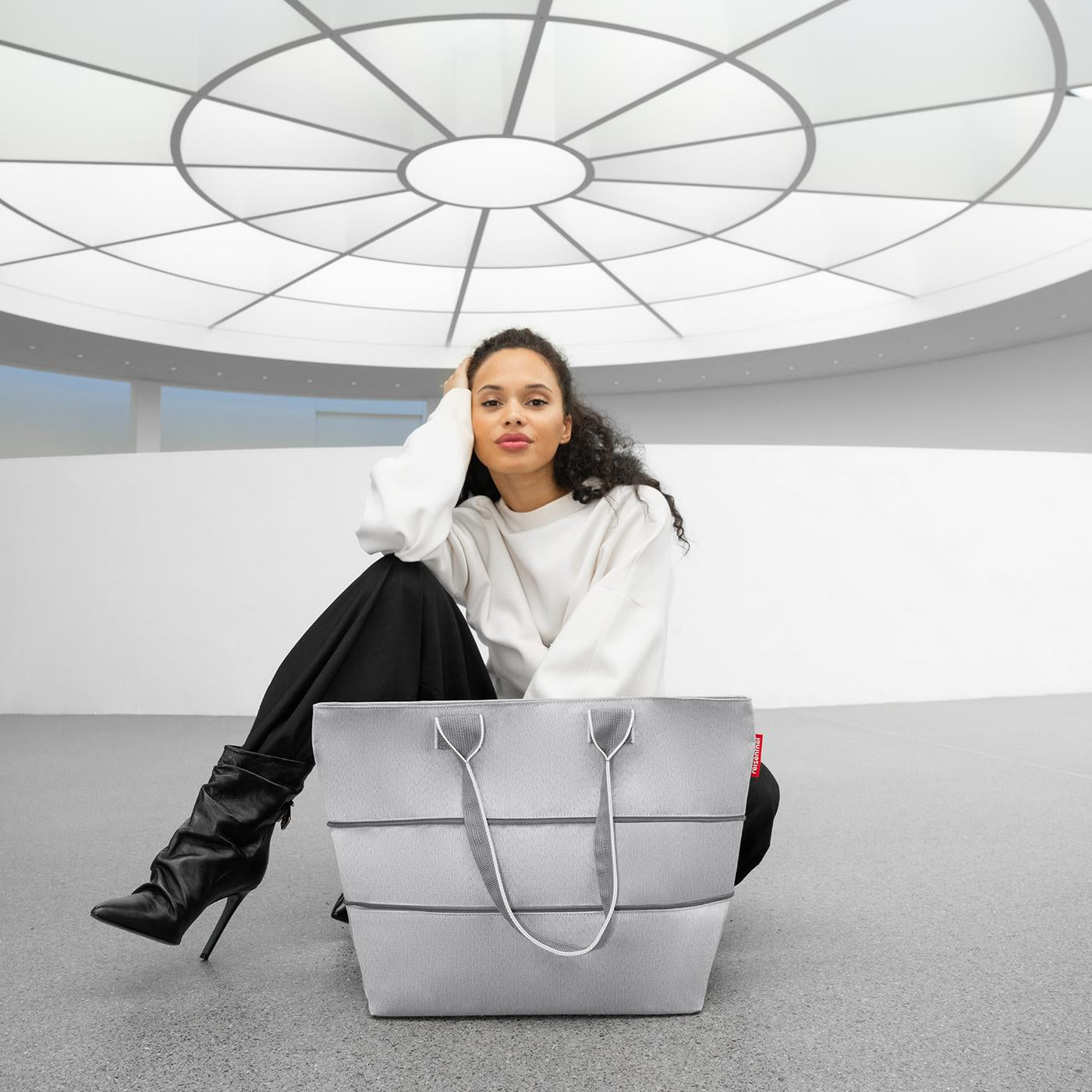 shopper e1 herringbone grey shopper e1 Reisenthel