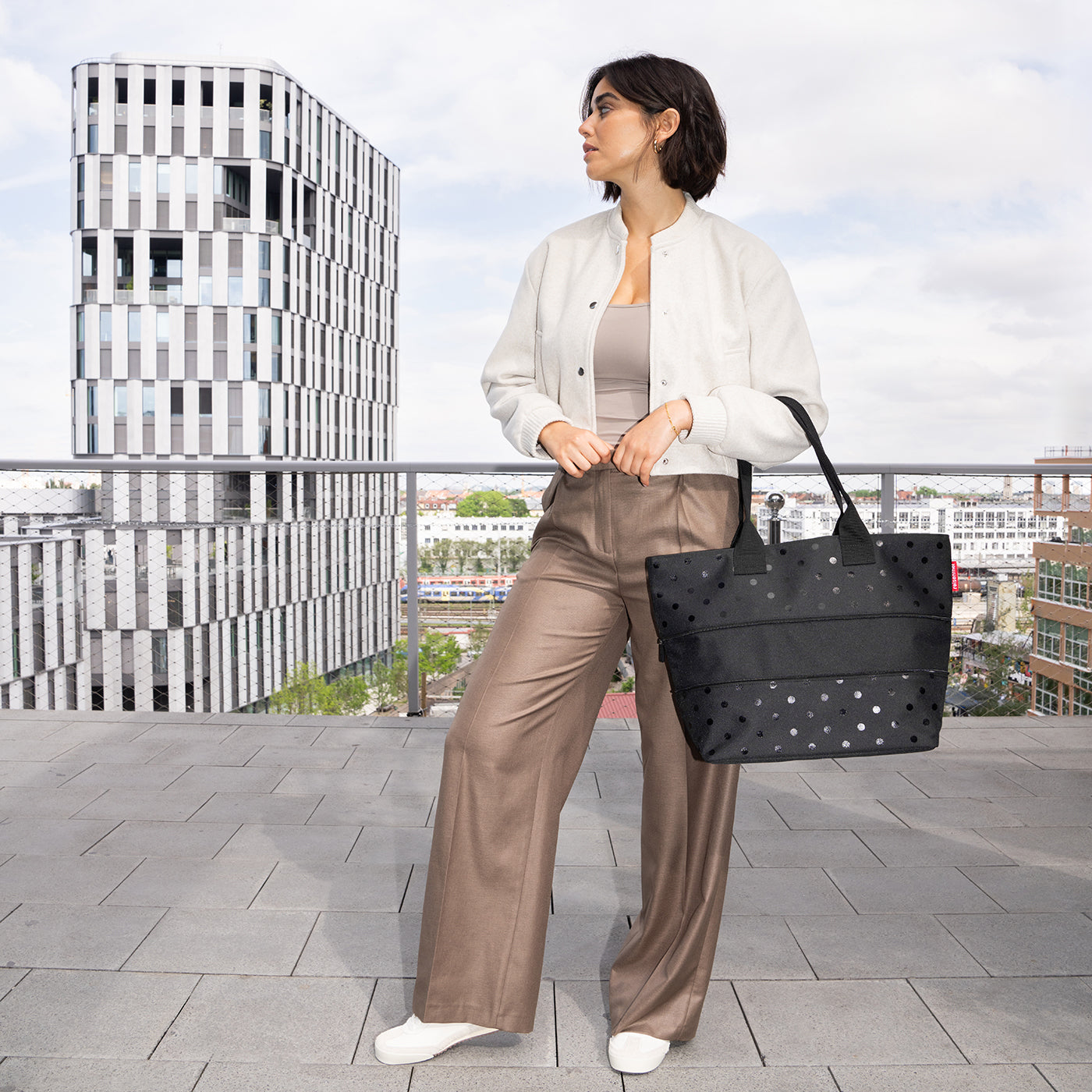 shopper e1 glossy dots black shopper e1 Reisenthel