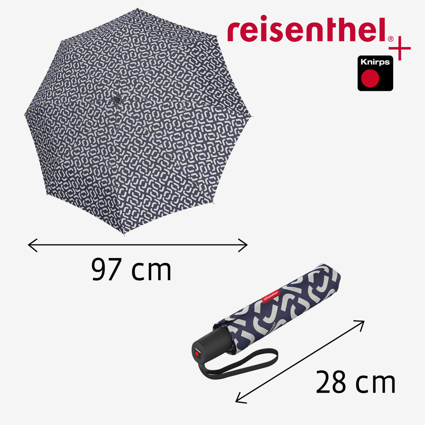 umbrella pocket duomatic signature navy umbrella pocket duomatic Reisenthel