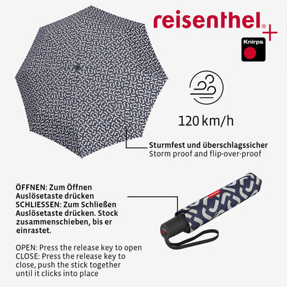 umbrella pocket duomatic signature navy umbrella pocket duomatic Reisenthel