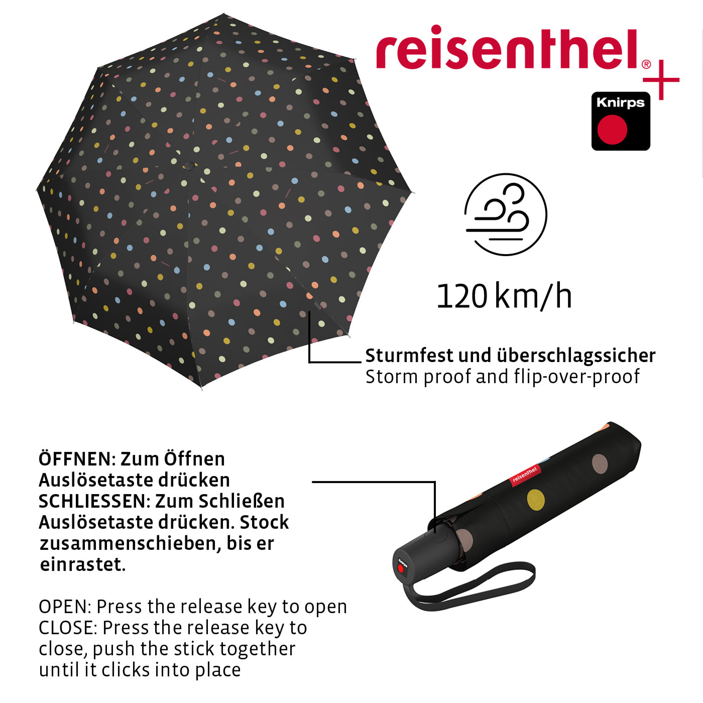 umbrella pocket duomatic dots umbrella pocket duomatic Reisenthel