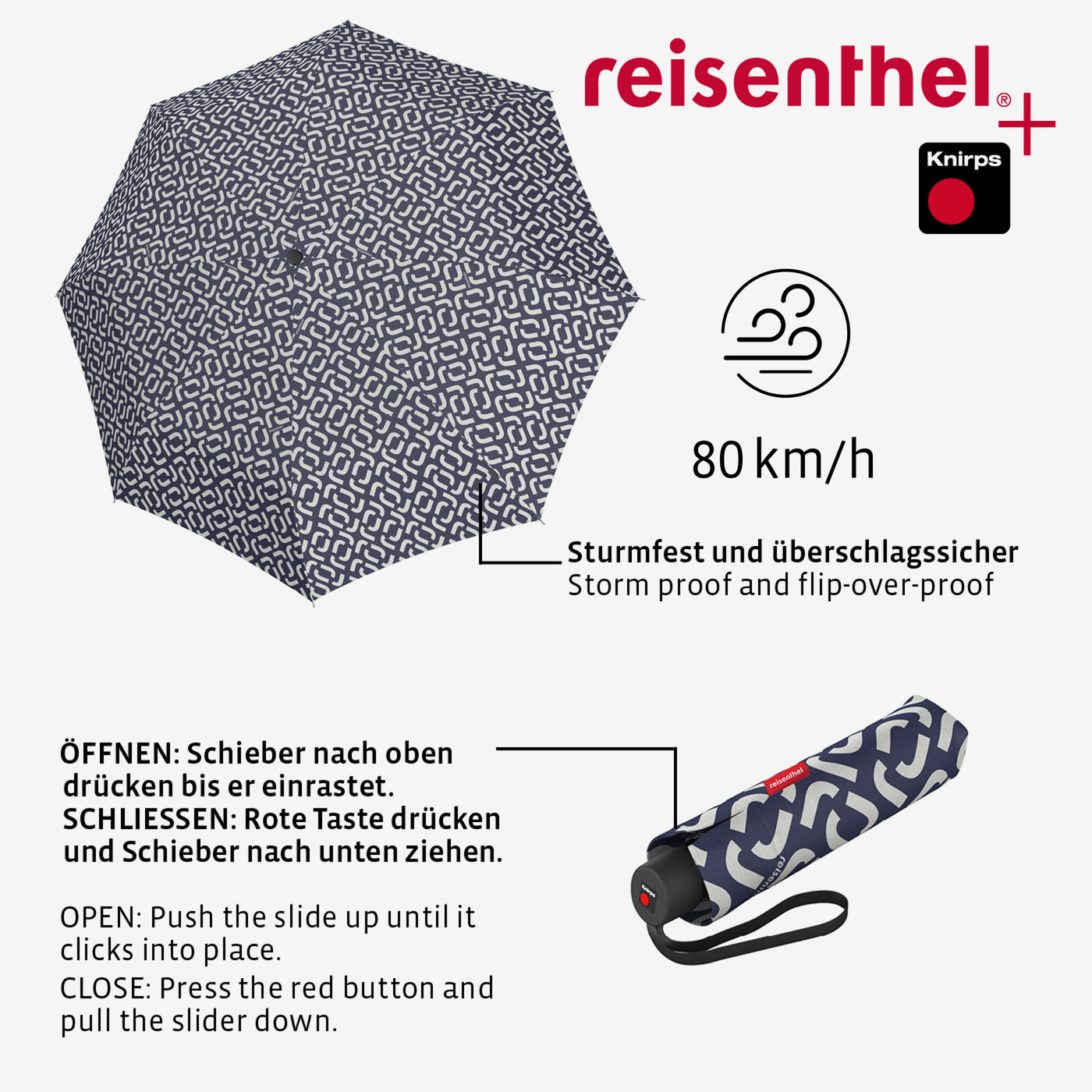 umbrella pocket classic signature navy umbrella pocket classic Reisenthel