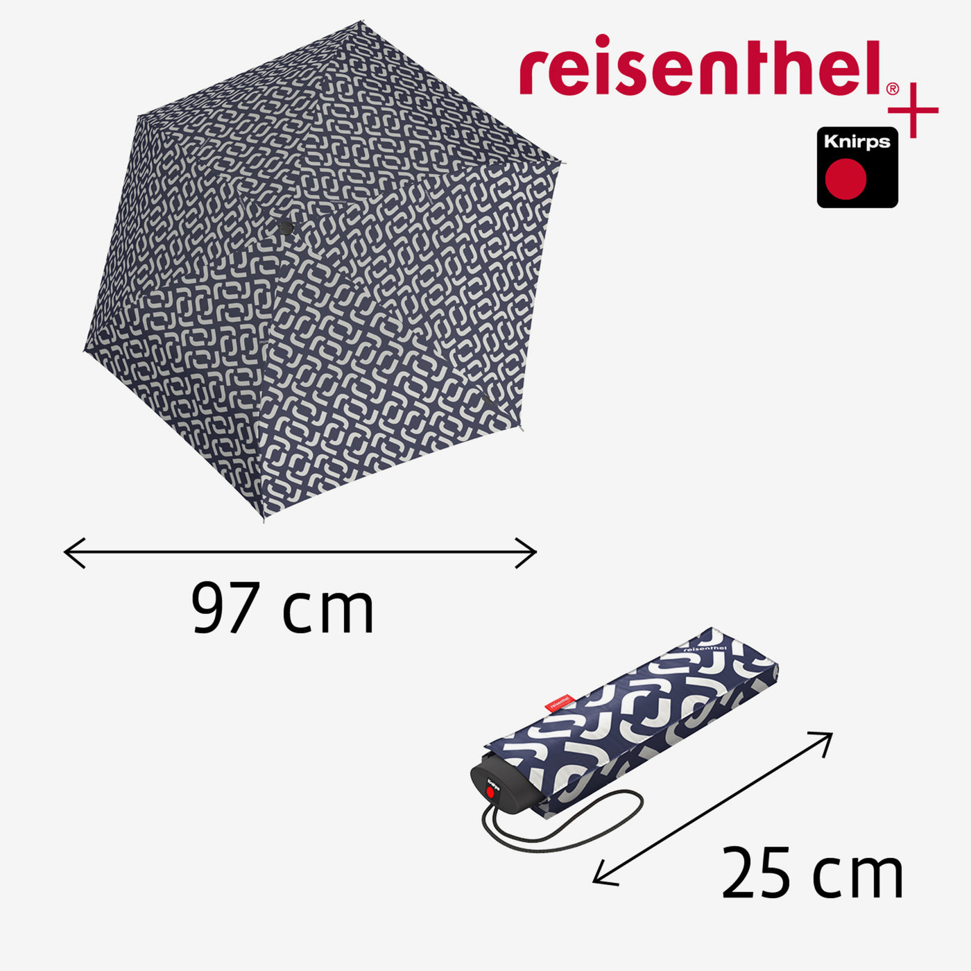 umbrella pocket mini signature navy umbrella pocket mini Reisenthel