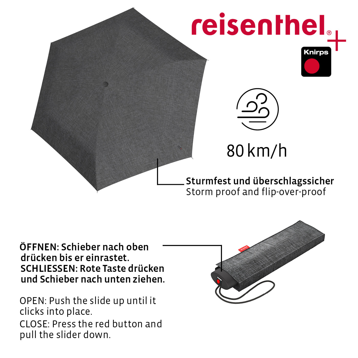 umbrella pocket mini twist silver umbrella pocket mini Reisenthel