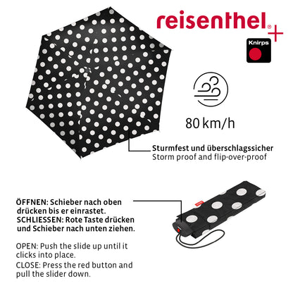 umbrella pocket mini dots white umbrella pocket mini Reisenthel