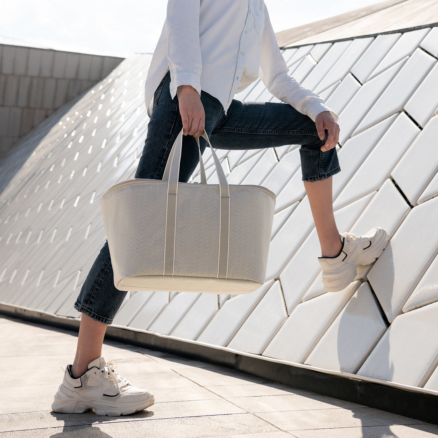 coolerbag herringbone sand coolerbag Reisenthel