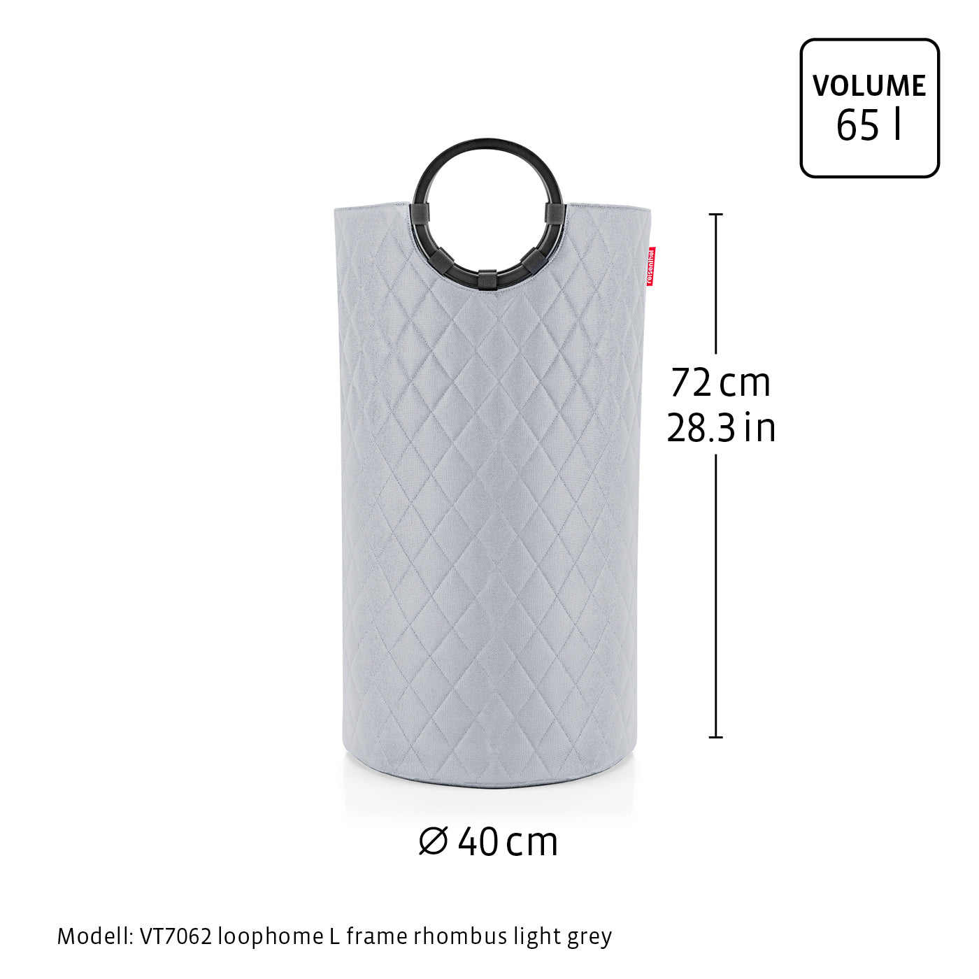 loophome L frame rhombus light grey loophome L Reisenthel