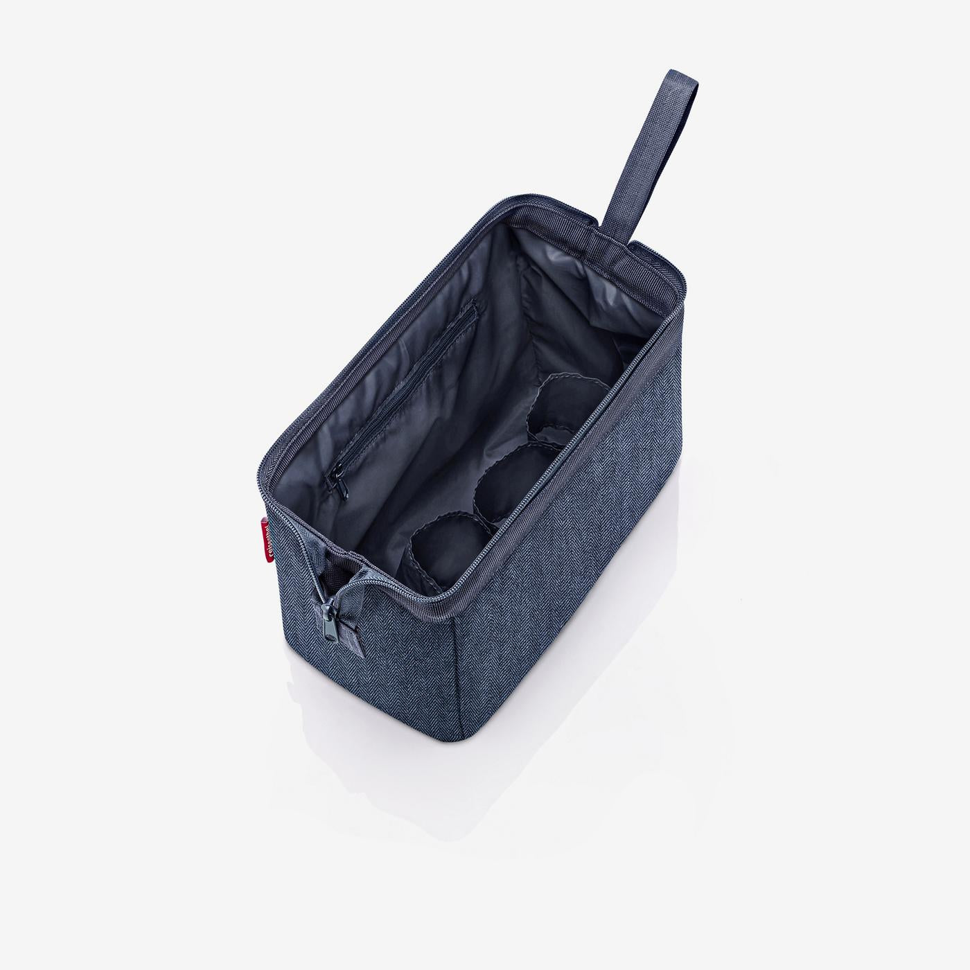 travelcosmetic herringbone dark blue travelcosmetic Reisenthel