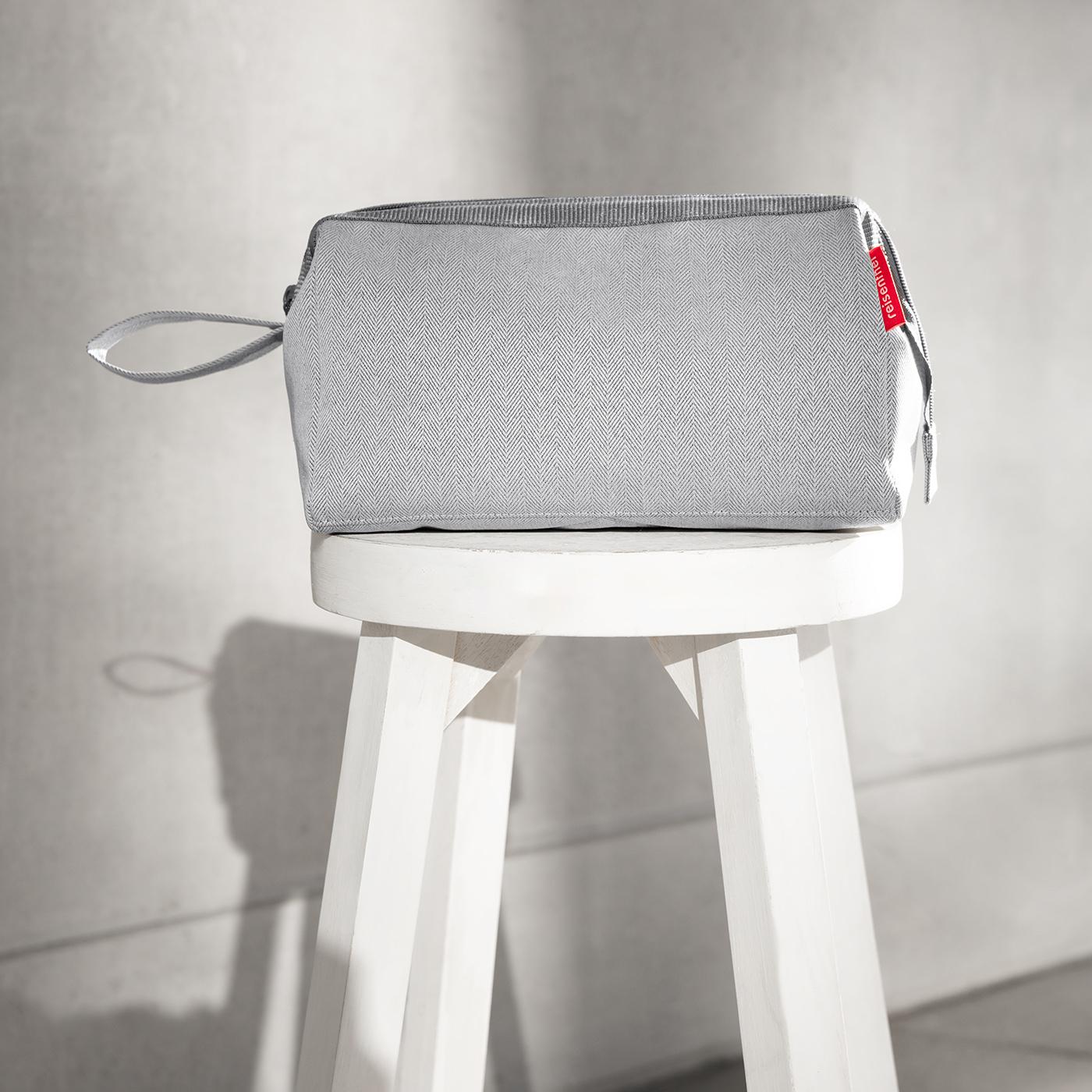 travelcosmetic herringbone grey travelcosmetic Reisenthel