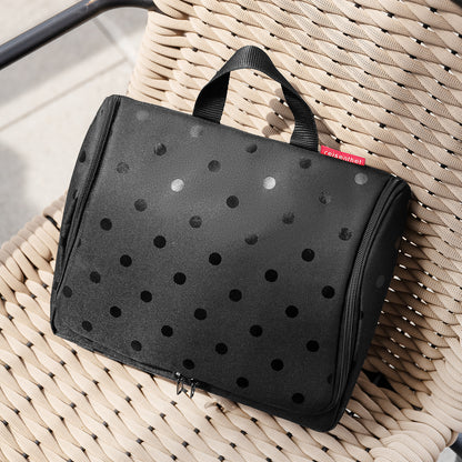 toiletbag glossy dots black toiletbag Reisenthel