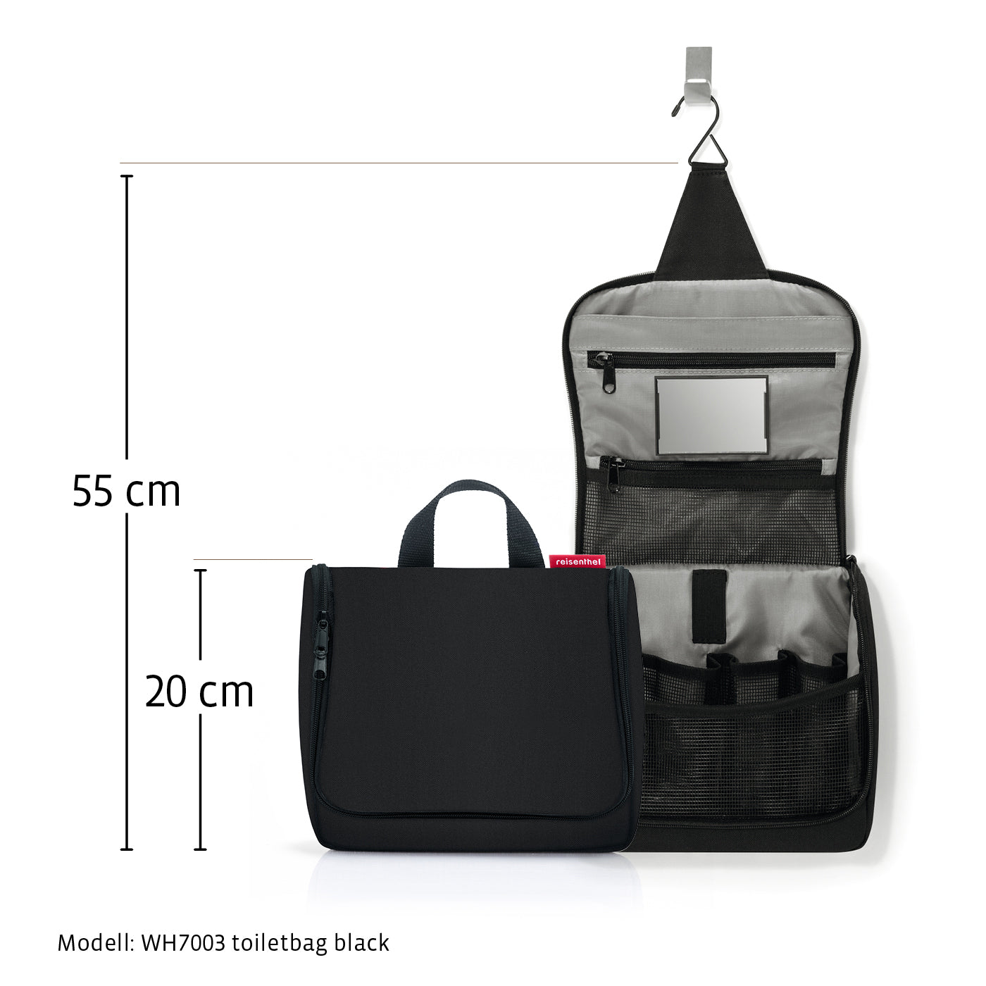 toiletbag glossy dots black toiletbag Reisenthel