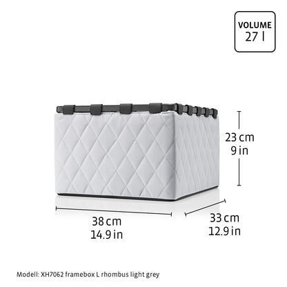 framebox L frame rhombus black framebox L Reisenthel