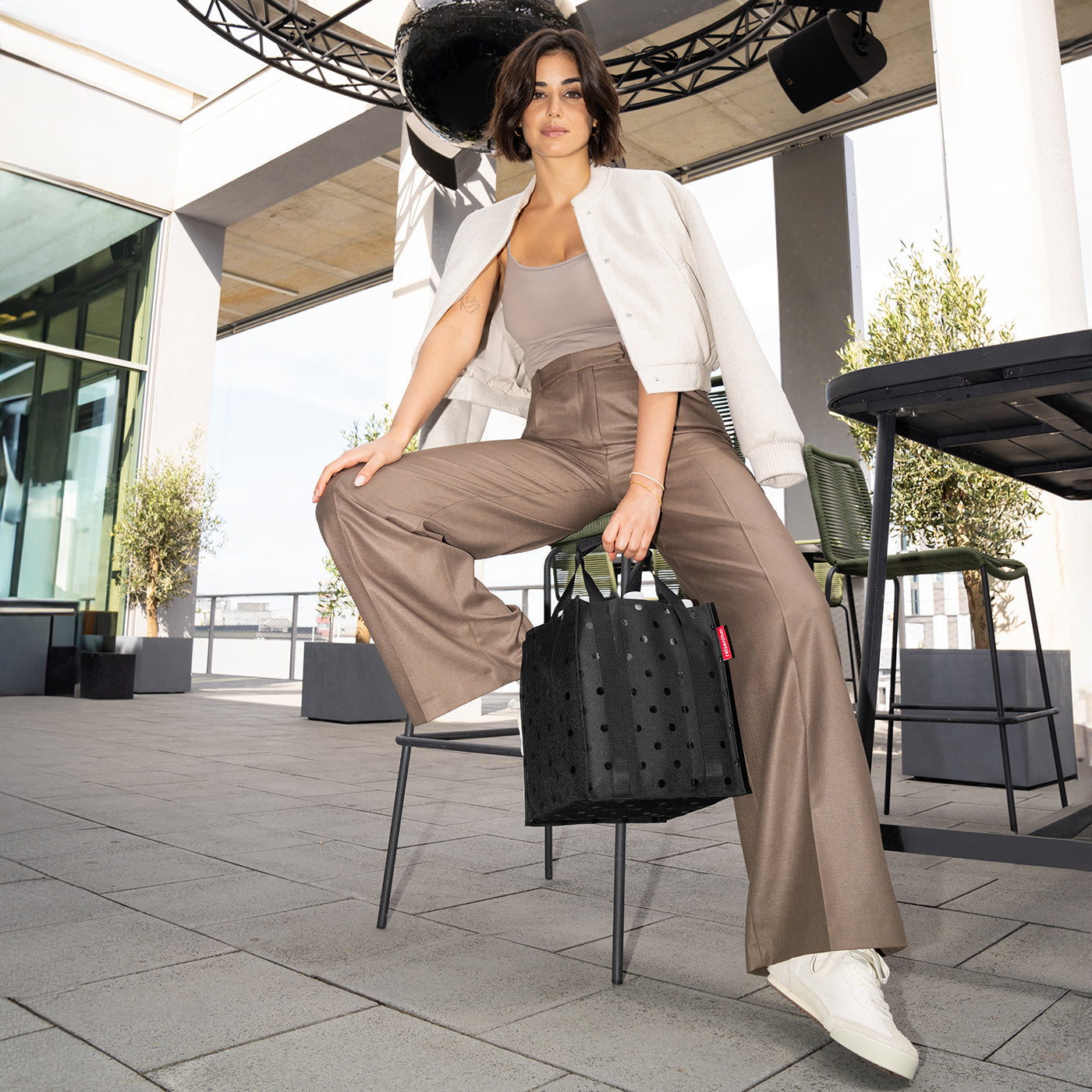 bottlebag glossy dots black bottlebag Reisenthel