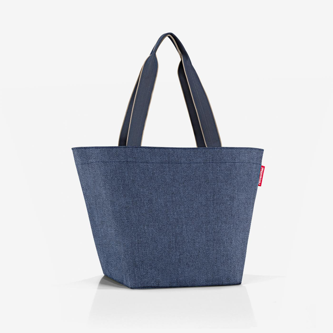 shopper M herringbone dark blue shopper M Reisenthel