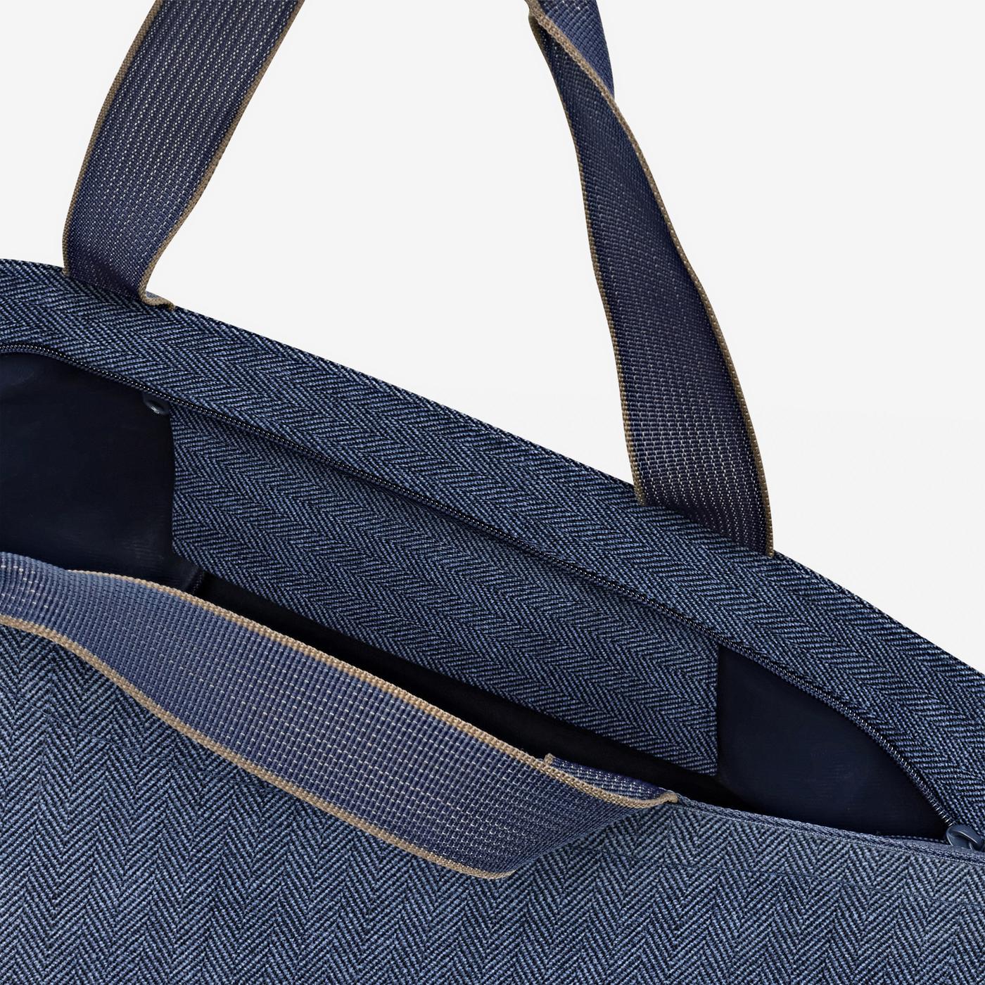 shopper M herringbone dark blue shopper M Reisenthel