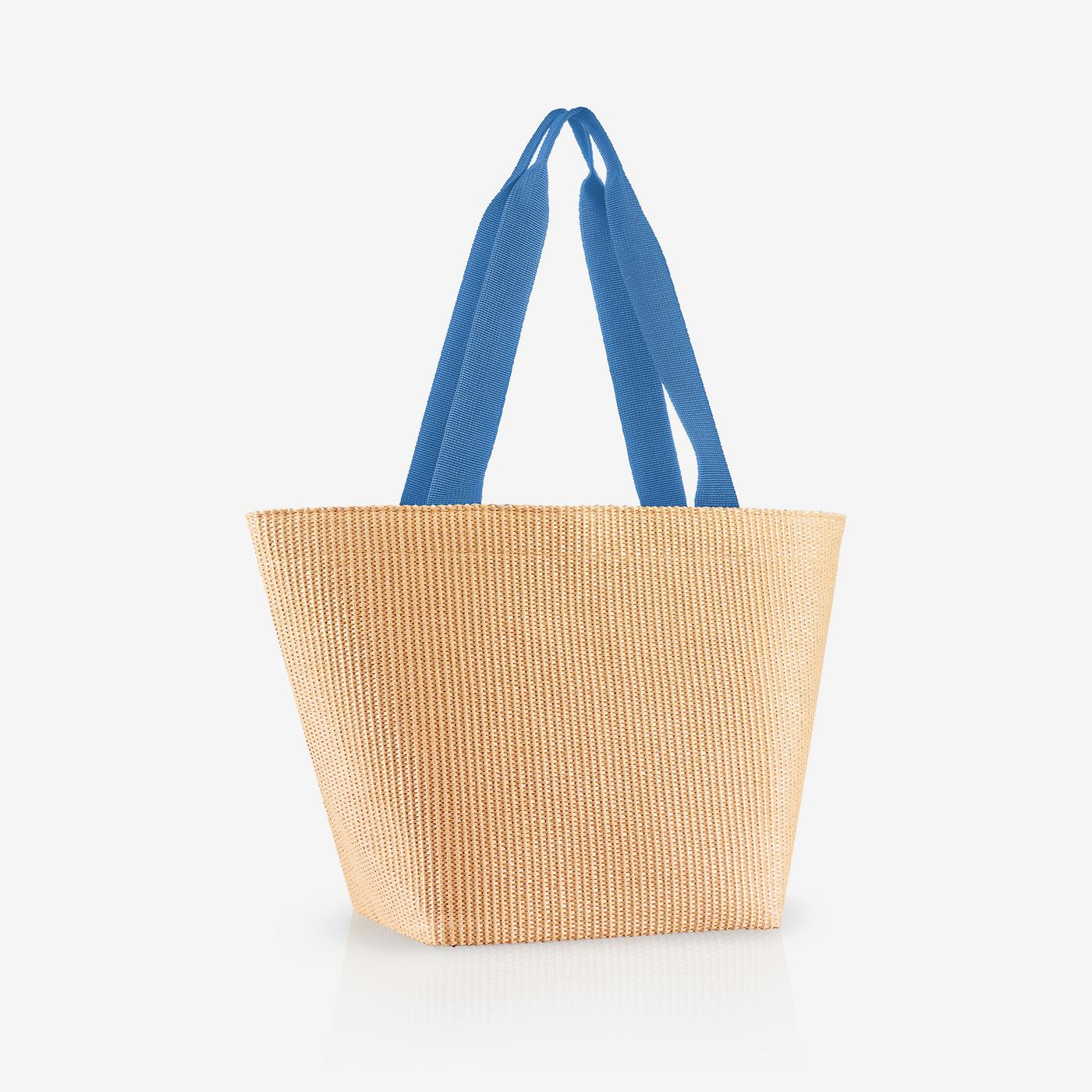 shopper M raffia blue shopper M Reisenthel